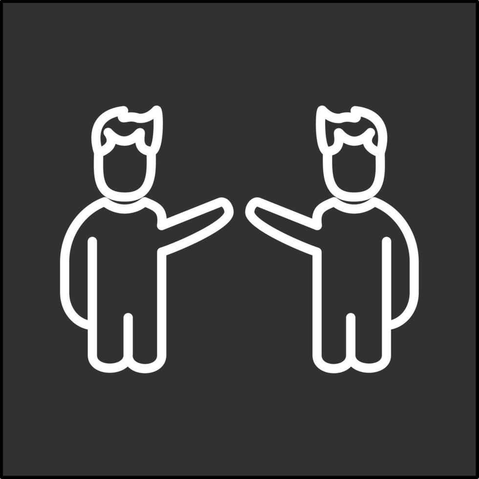Waving to People I Vector Icon