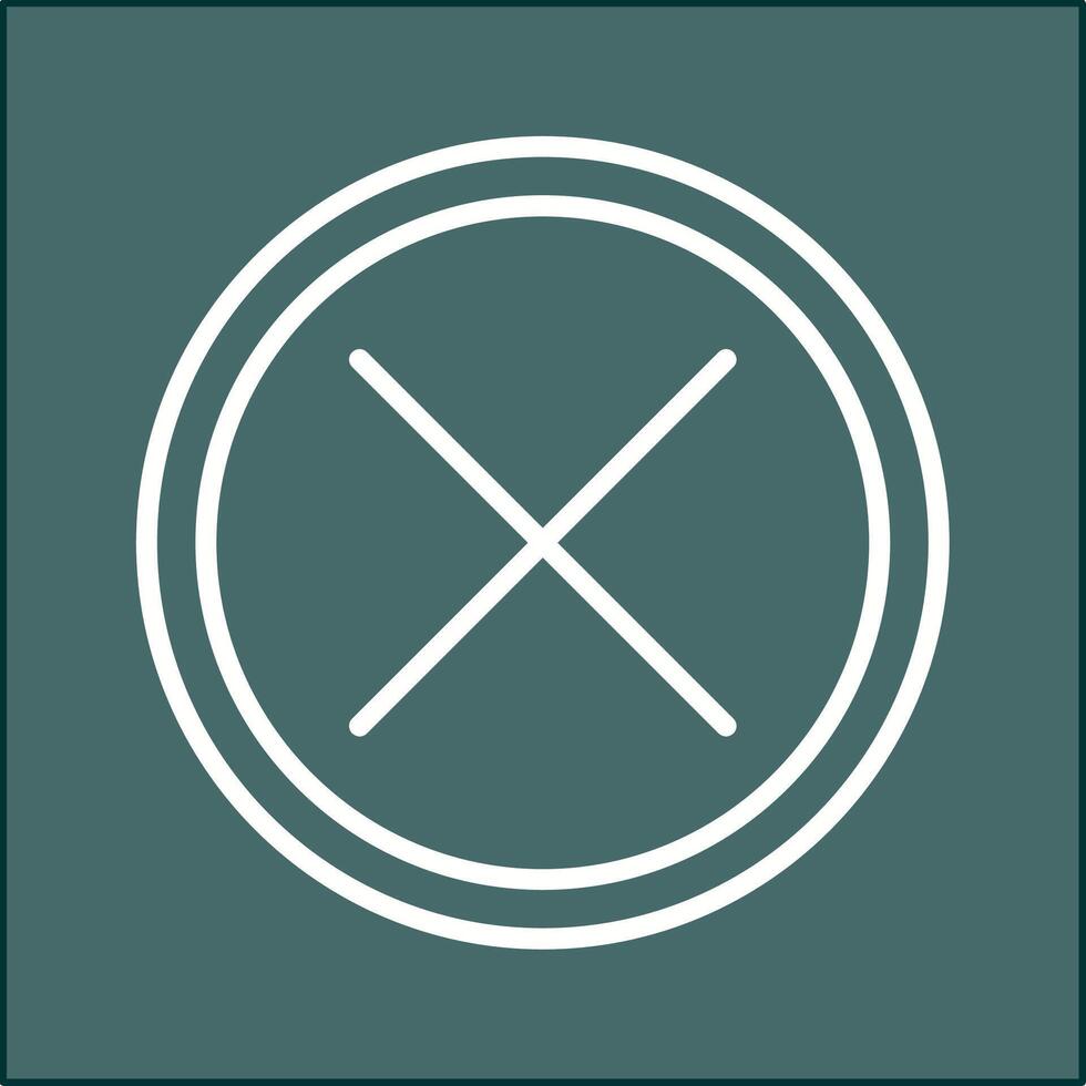 Do Not Cross Vector Icon