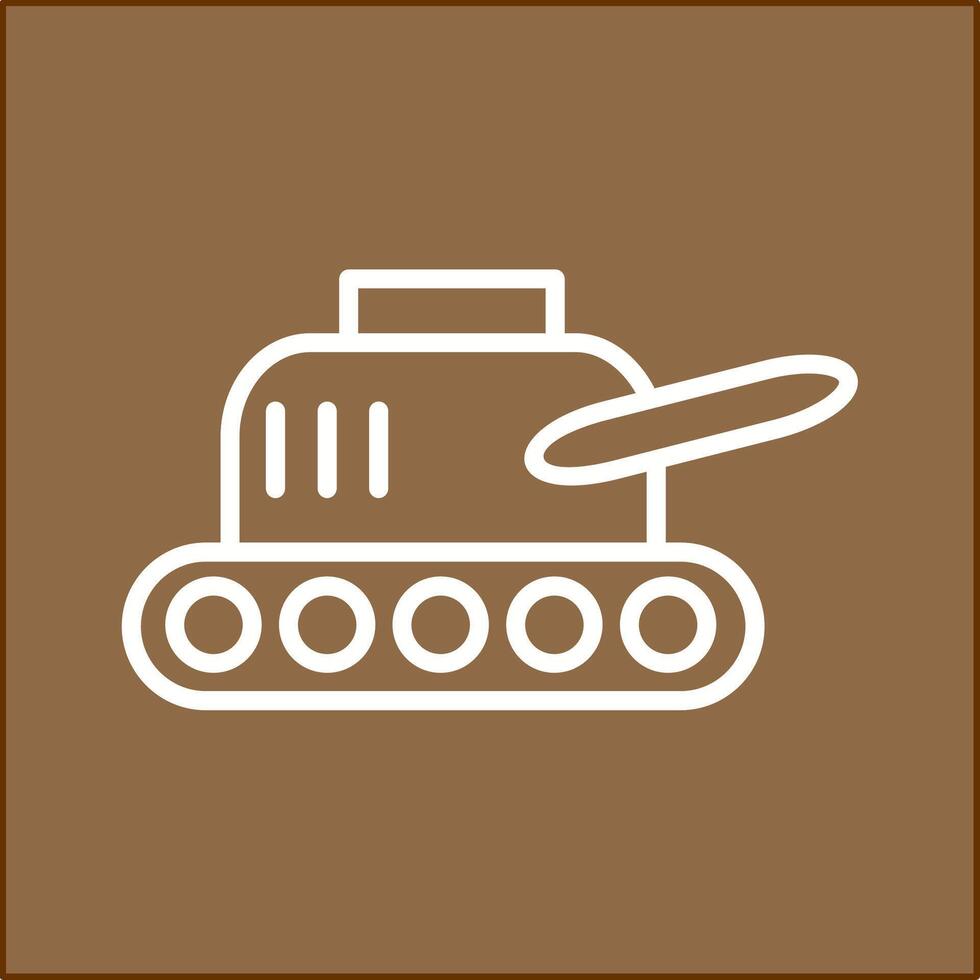 icono de vector de exhibición de tanque