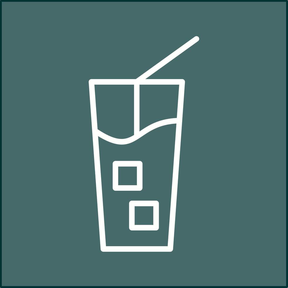 Iced Coffee Vector Icon