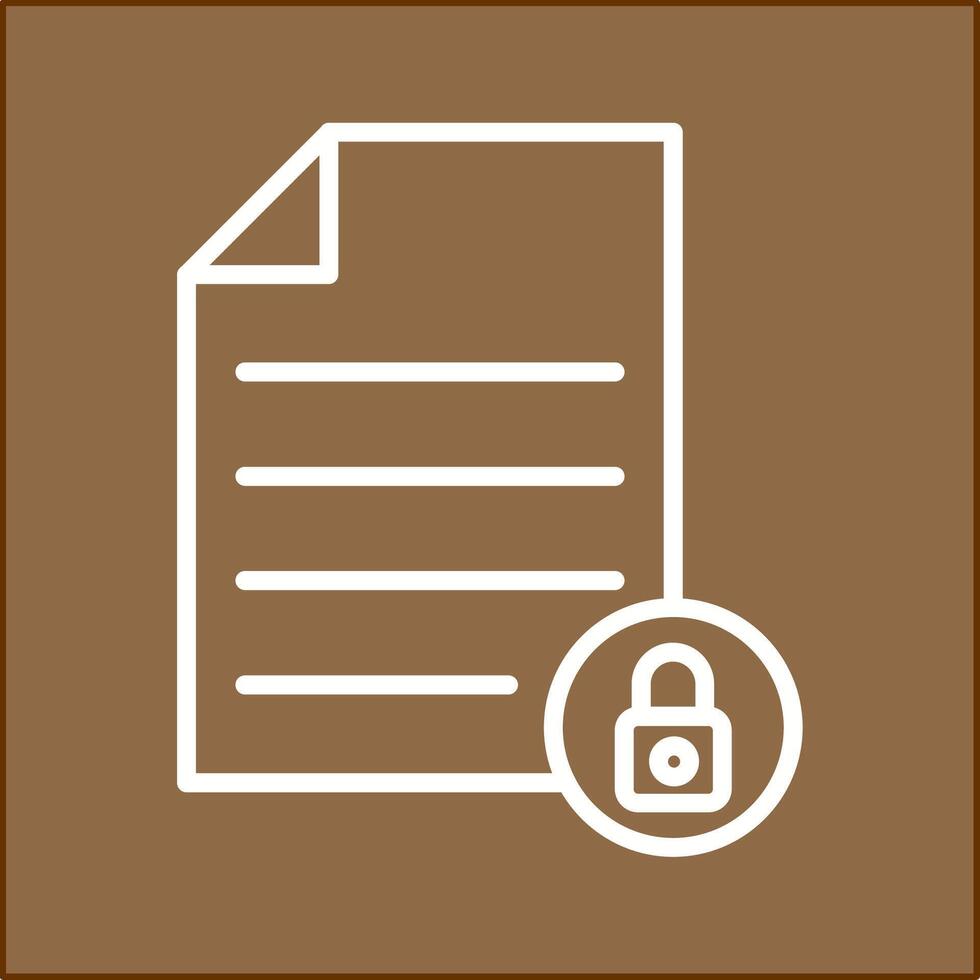 Private Document Vector Icon