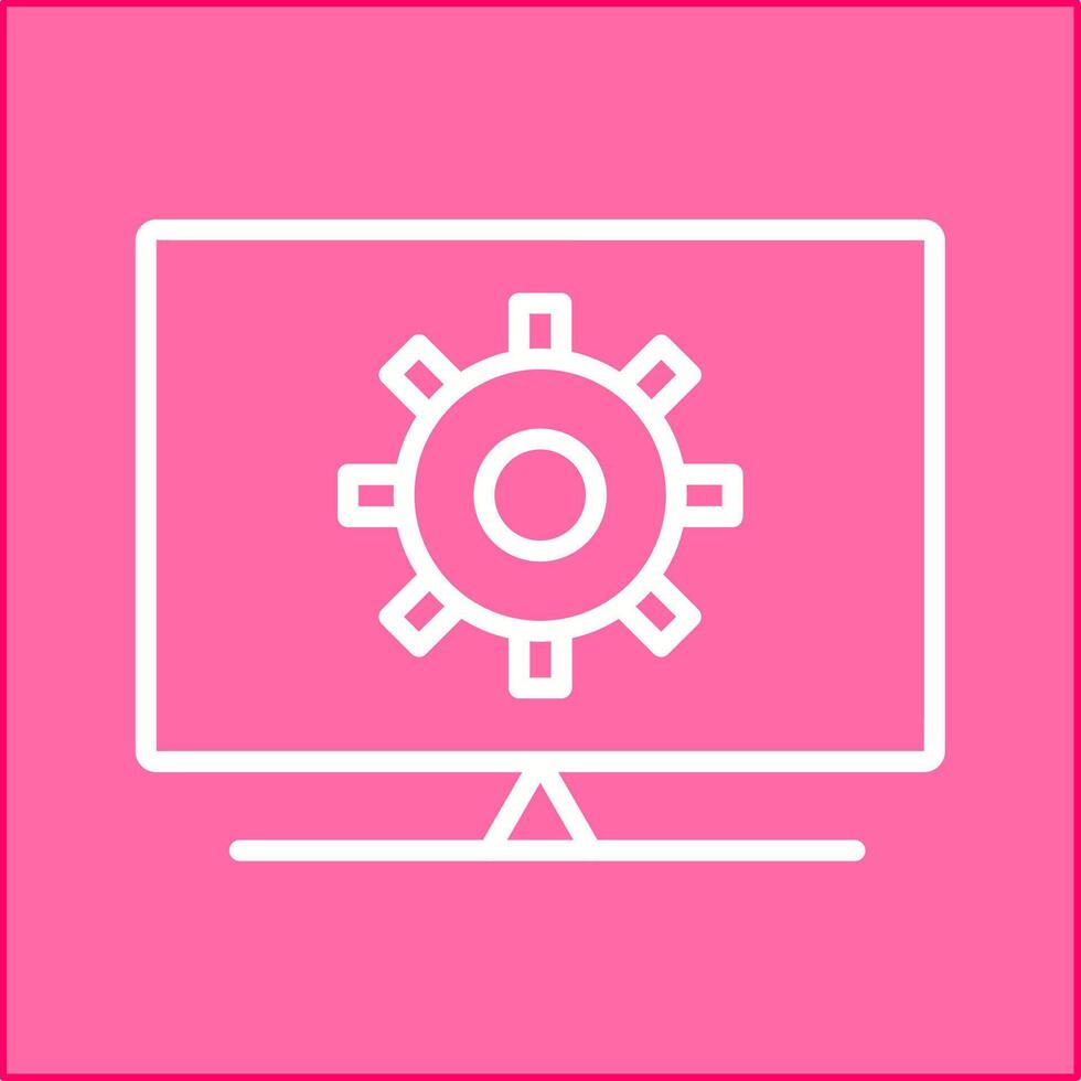 Computer Settings Vector Icon