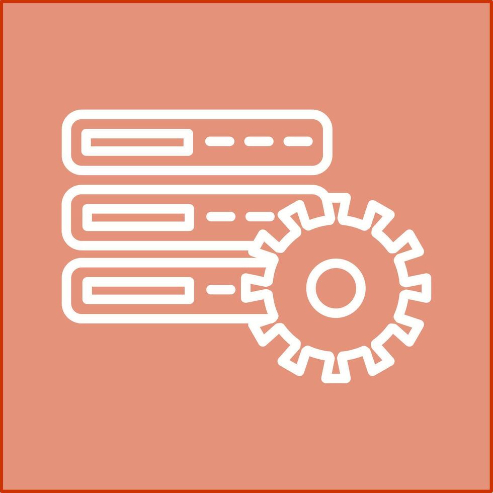 Database Setting Vector Icon