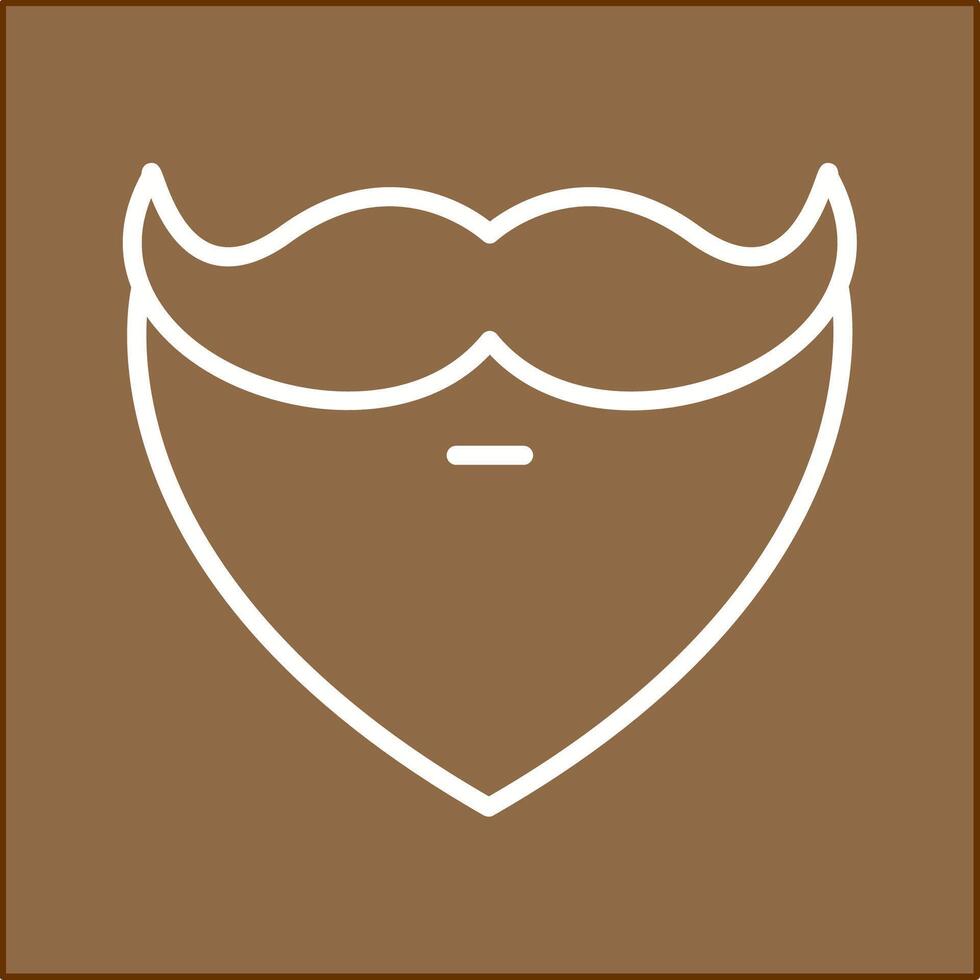 Beard and Moustache I Vector Icon