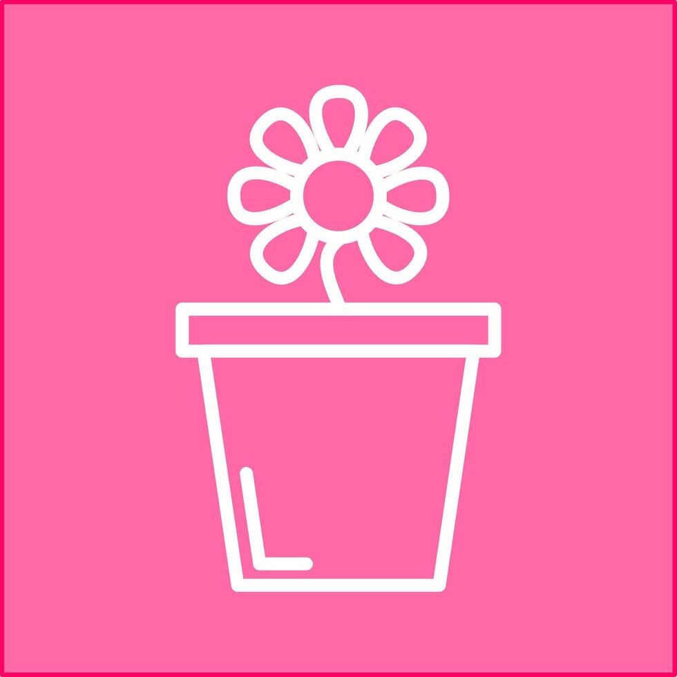 Flower Pot Vector Icon