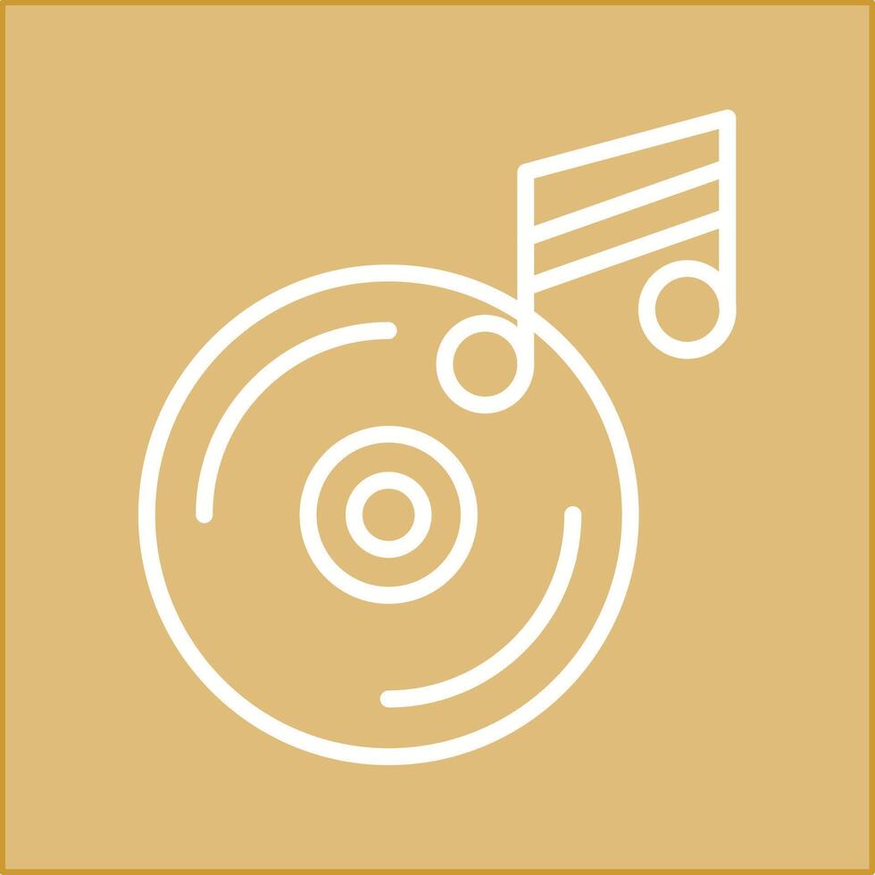 icono de vector de cd de música