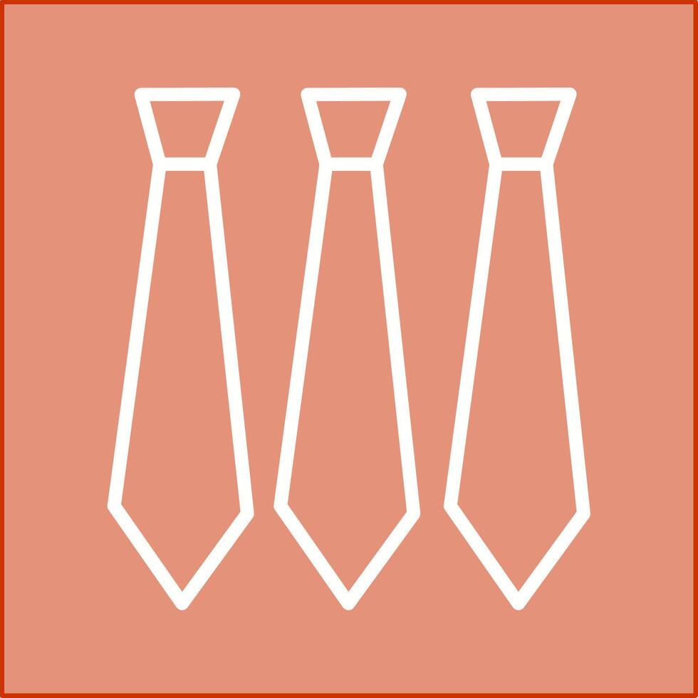 Three Ties Vector Icon