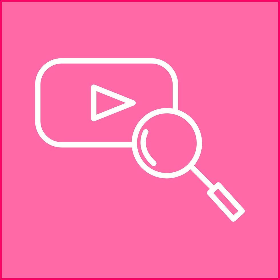 YouTube Search Vector Icon