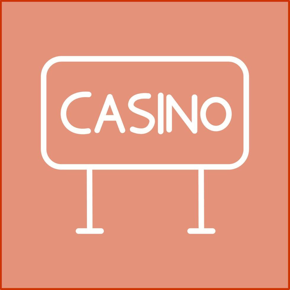 Casino Sign Vector Icon