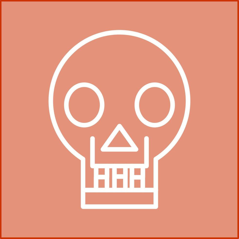 Skull X ray Vector Icon