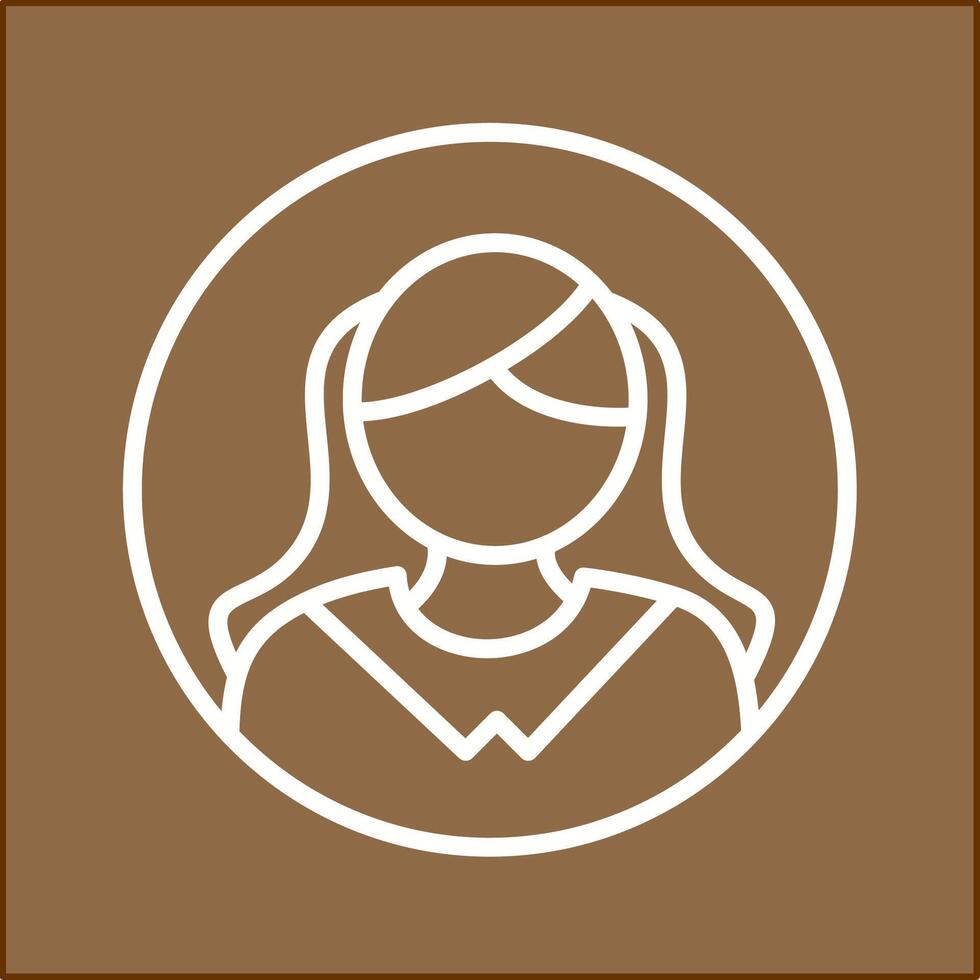Female Profile Vector Icon
