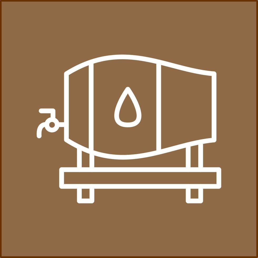 Barrel with Tap Vector Icon