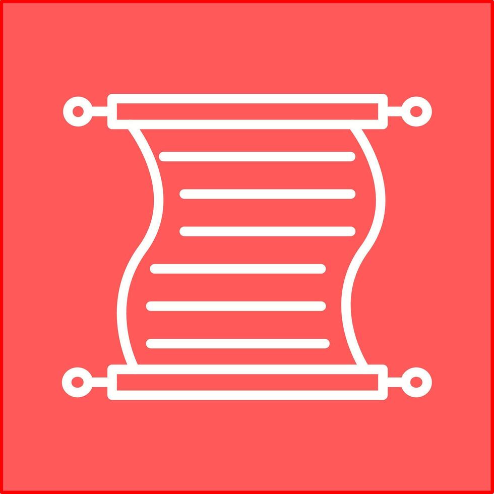Scroll of Paper Vector Icon