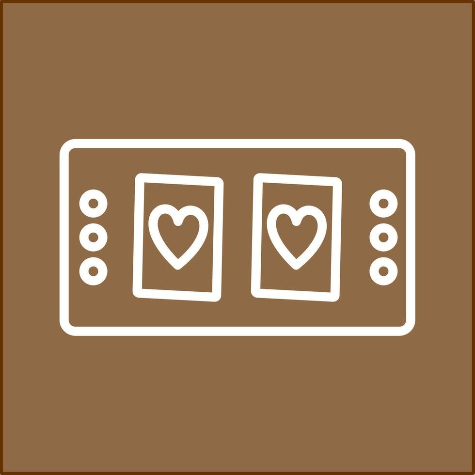 icono de vector de mesa de cartas