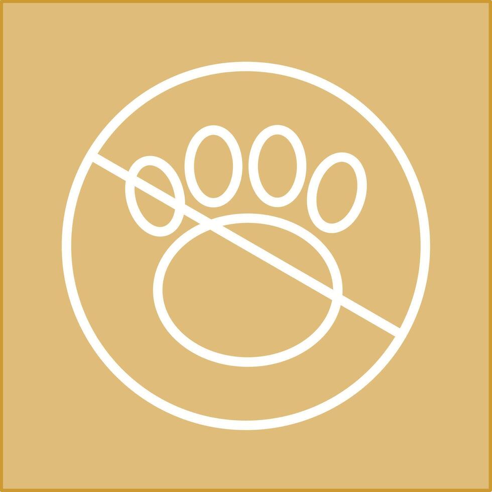 No Pets Vector Icon