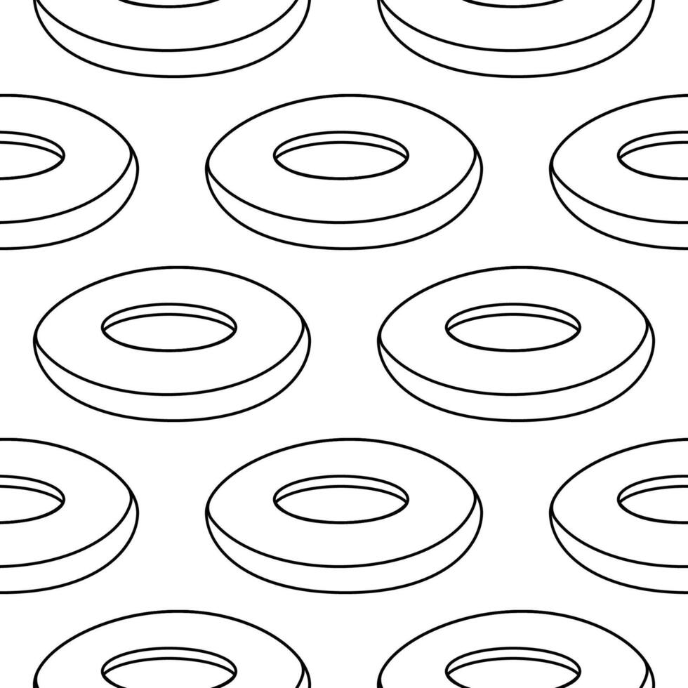 summer pattern inflatable lifebuoy sea and pool vector