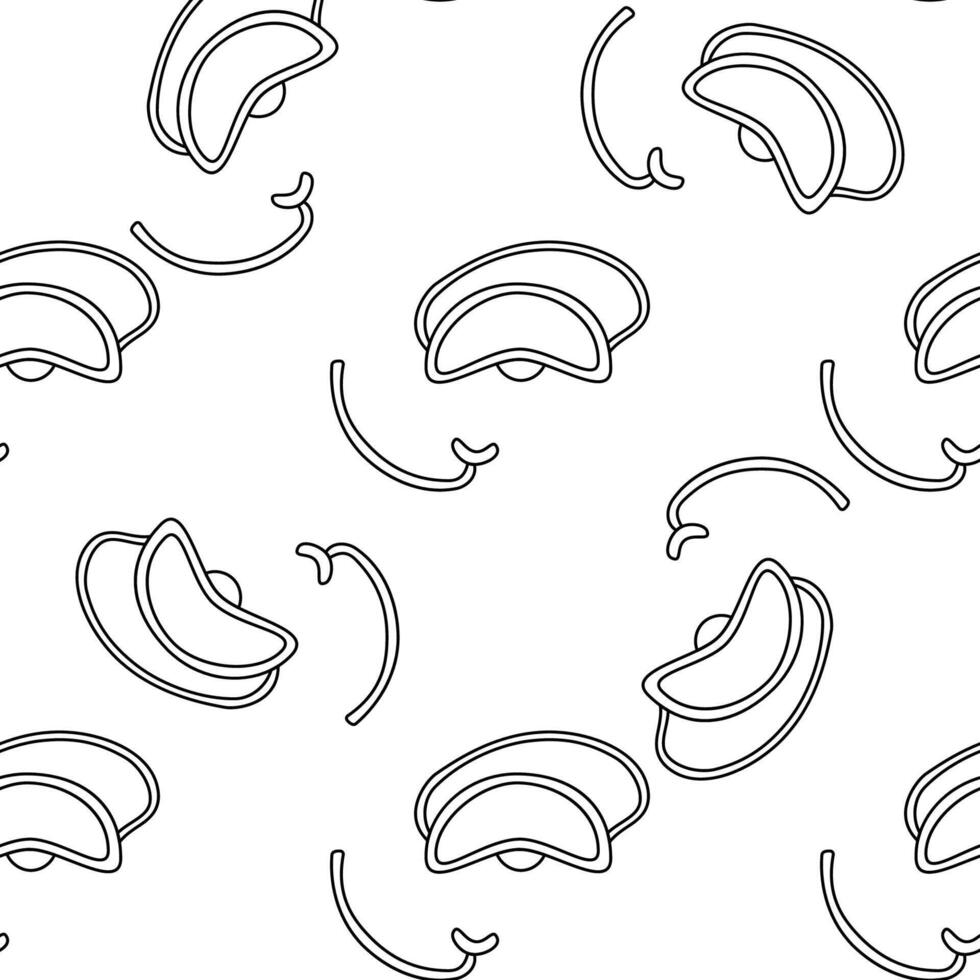 Mask goggles snorkel swimming Diving Suit Pattern vector