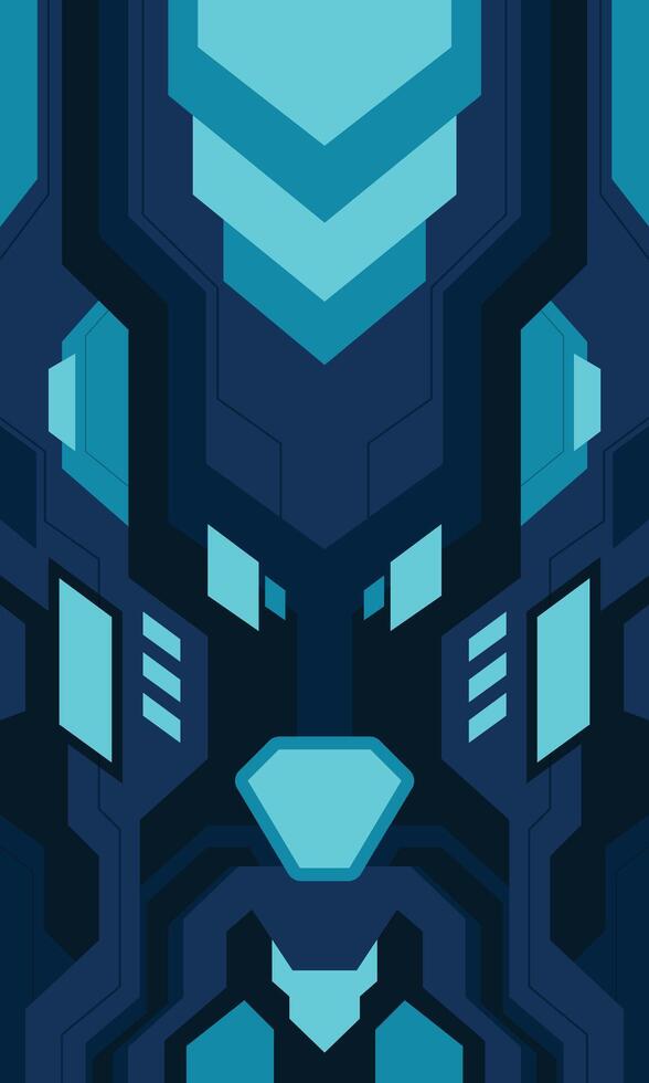 Abstract geometric futuristic technology flat design wallpaper vector