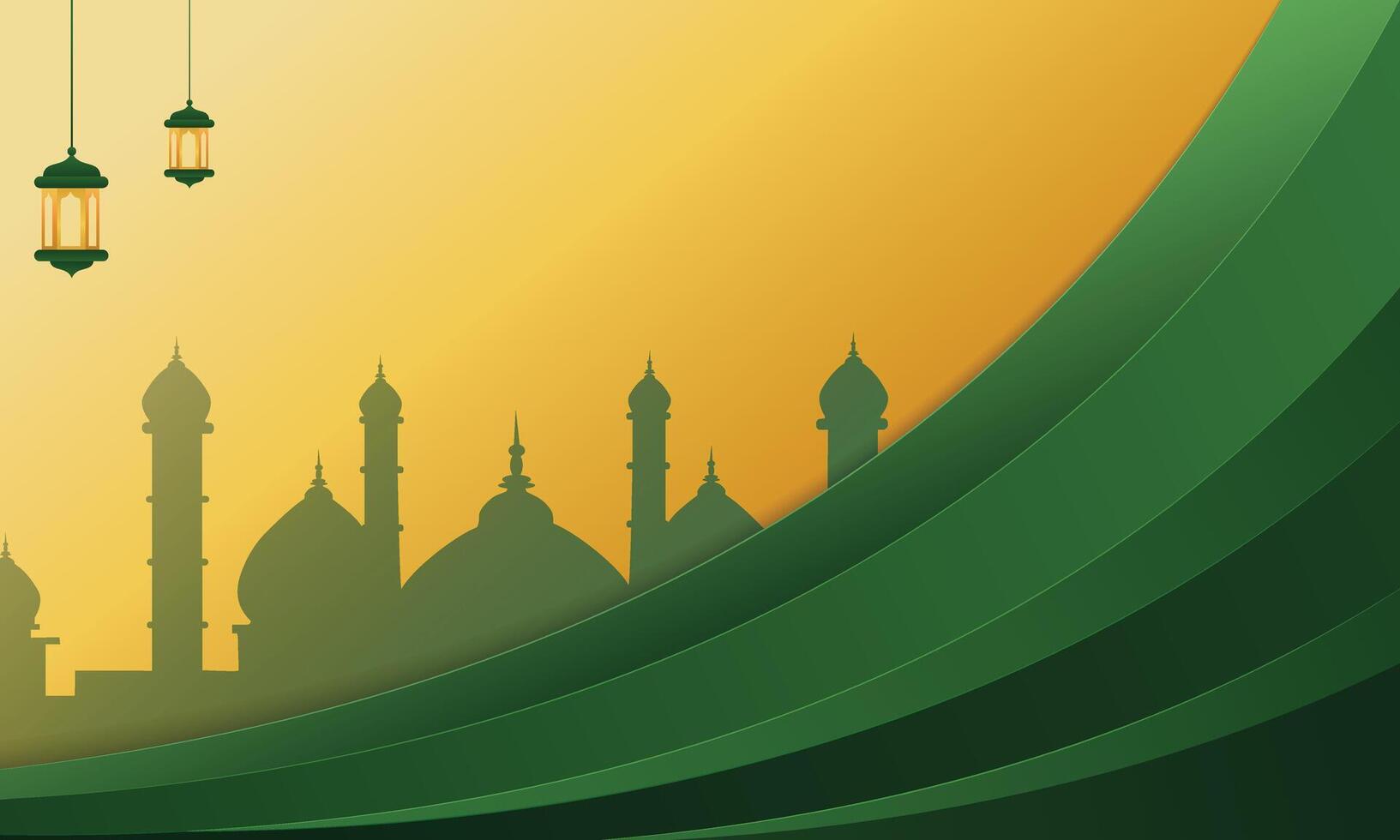 Islamic style blank gradient background. Islamic Celebration background, Ramadan, Eid al-Fitr, Eid al-Adha, etc vector