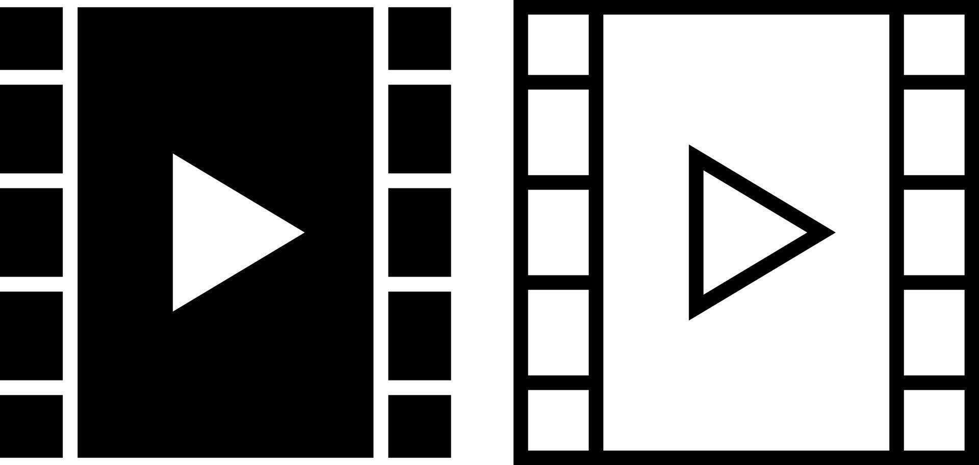 cinematografía icono, firmar, o símbolo en glifo y línea estilo aislado en transparente antecedentes. vector ilustración