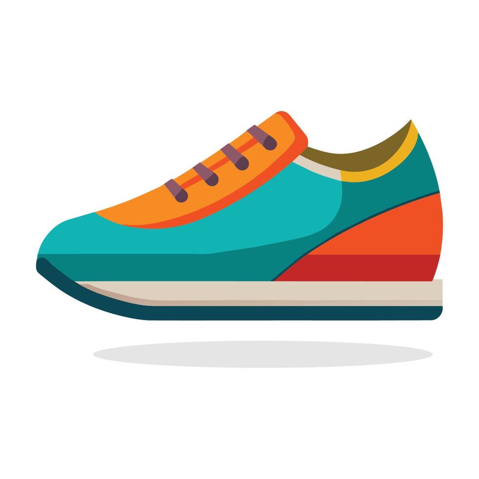 Zapatos peso pérdida vector ilustración en blanco antecedentes