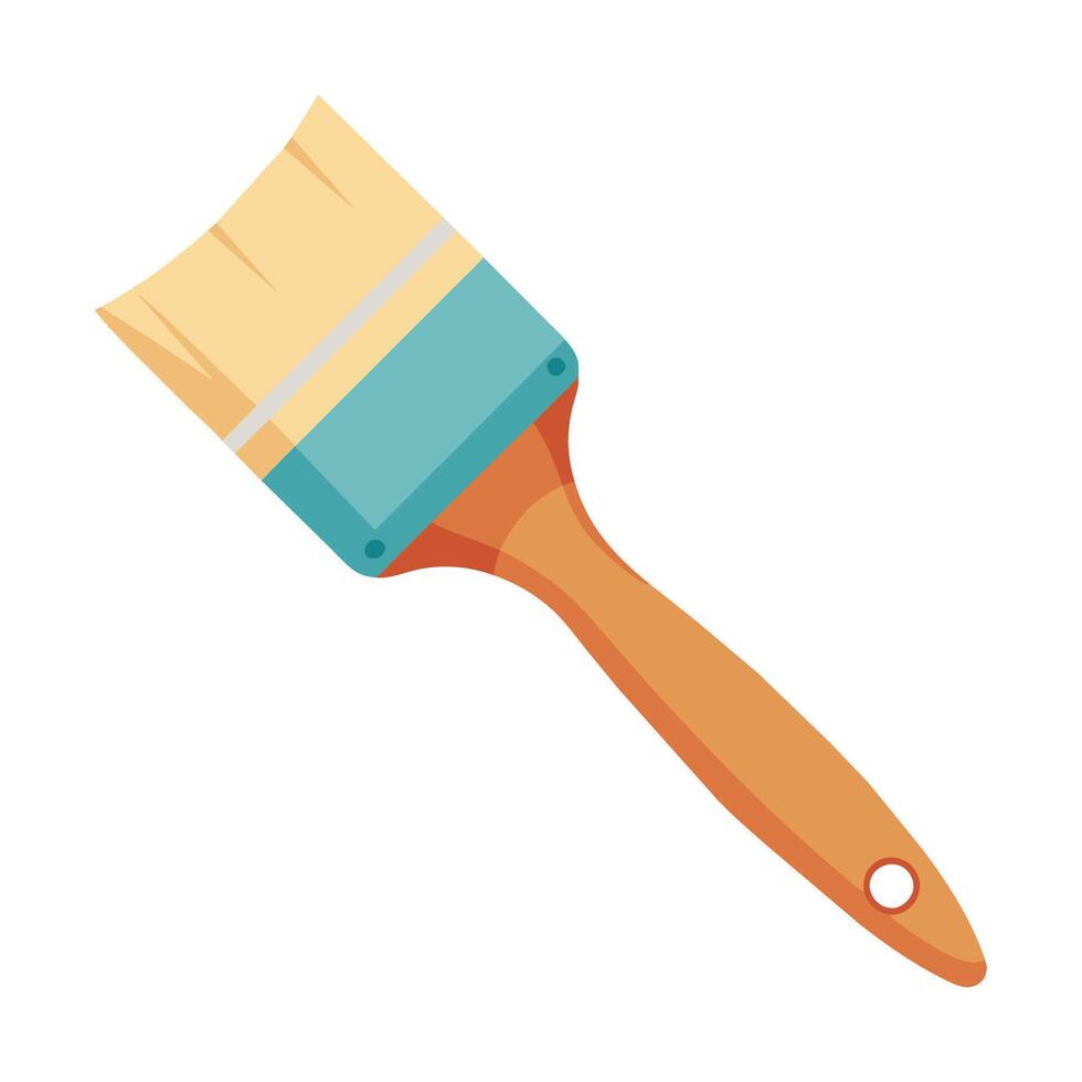 Brush vector illustration on white background