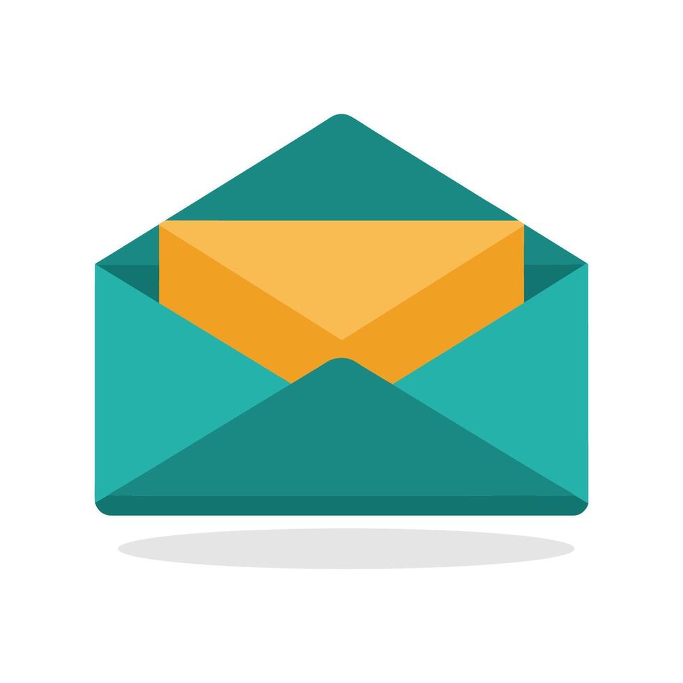 Envelope isolated flat vector illustration