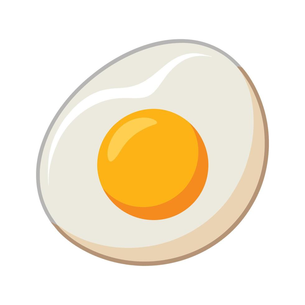 Egg flat vector illustration on white background