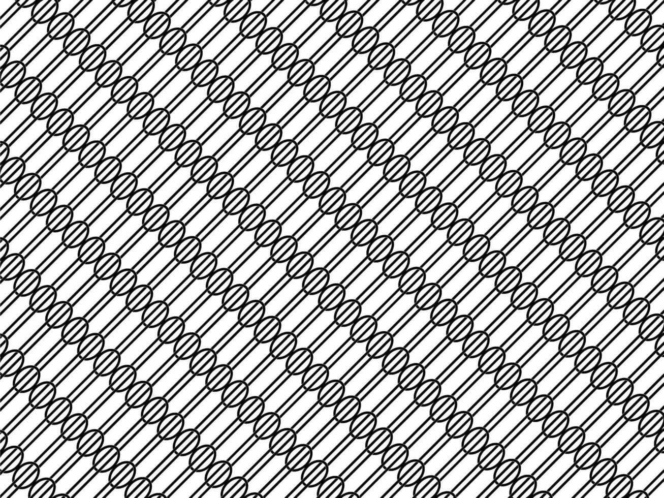 Stripe Line and Oval Shape Motifs Pattern, can use for Decoration, Wallpaper, Ornate, Background, Fabric, Textile, Fashion, Carpet, Tile, or Graphic Design Element. Vector Illustration