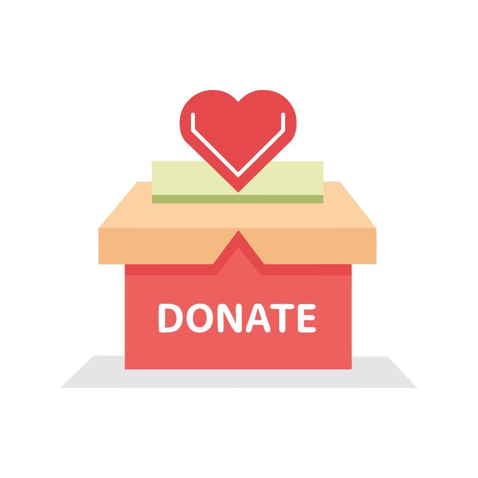 Donate isolated flat vector illustration