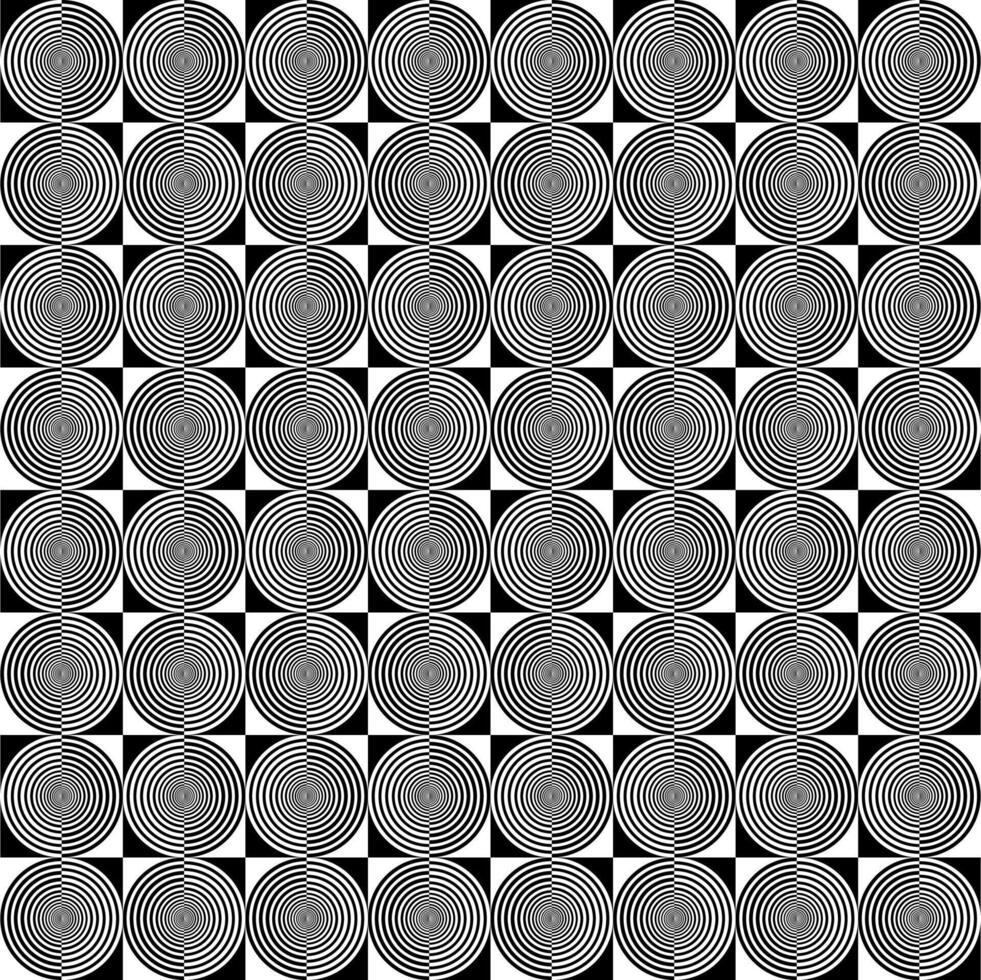 Stripe Circle Shape in Contrast Color, Black White, can use for Wallpaper, Cover, Greeting Card, Decoration Ornate, Ornament, Background, Wrapping, Fabric, Textile, Fashion, Tile, Carpet Pattern, etc vector