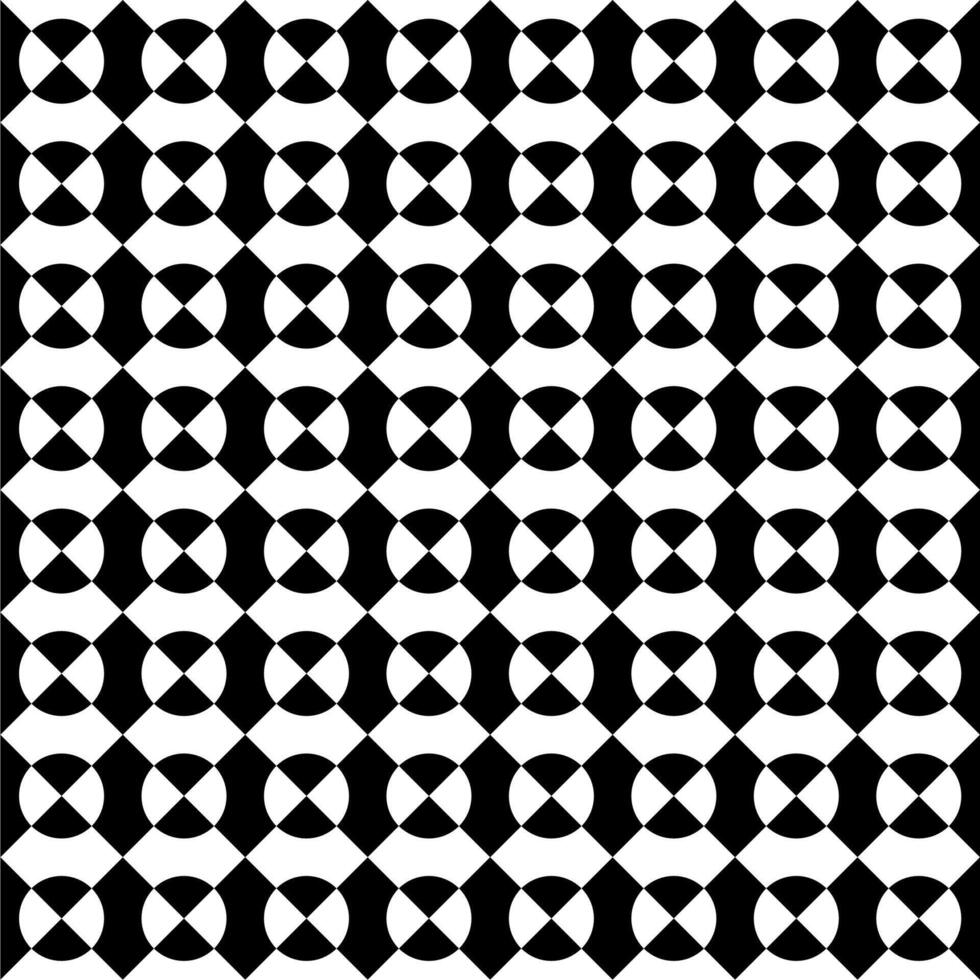 Circle Shape in Contrast Color, Black White, can use for Wallpaper, Cover, Greeting Card, Decoration Ornate, Ornament, Background, Wrapping, Fabric, Textile, Fashion, Tile, Carpet Pattern, etc. Vector