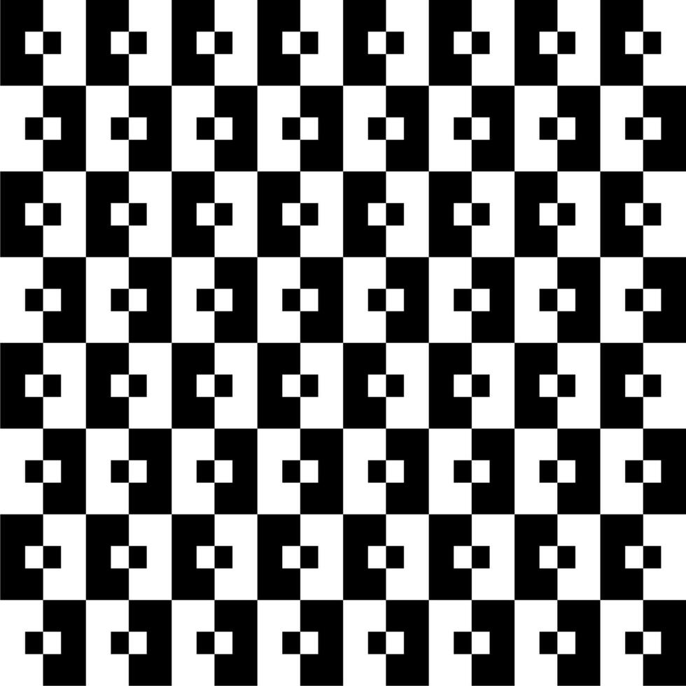 Square and or Rectangle Shape in Contrast Color, Black White, can use for Wallpaper, Cover, Decoration, Ornate, Ornament, Background, Wrapping, Fabric, Textile, Fashion, Tile, Carpet Pattern, etc. vector