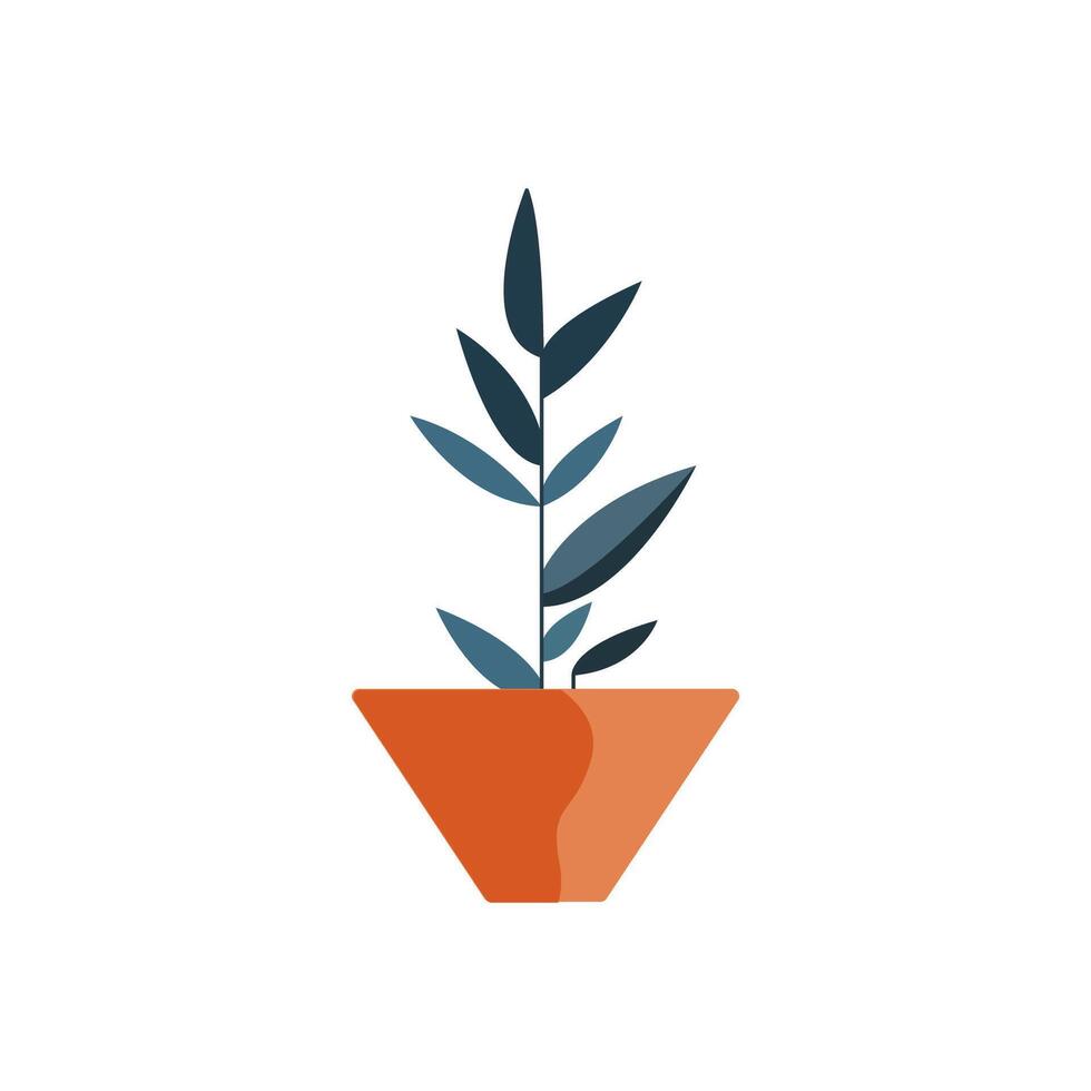 planta en maceta vector plano ilustración. Perfecto para diferente tarjetas, textil, web sitios, aplicaciones