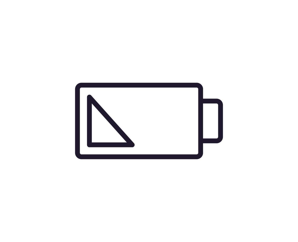 Battery concept. Modern outline high quality illustration for banners, flyers and web sites. Editable stroke in trendy flat style. Line icon of battery vector