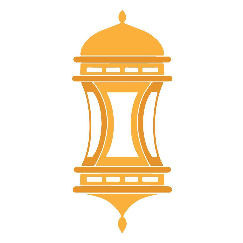 Vector Style Flat Design Eid Lantern Ornaments