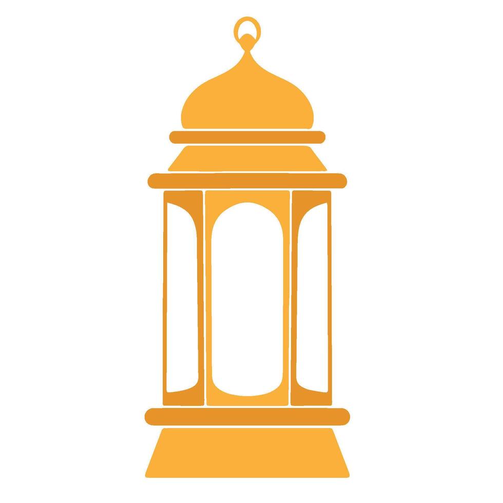 Islamic Lantern Illustration Flat Design vector