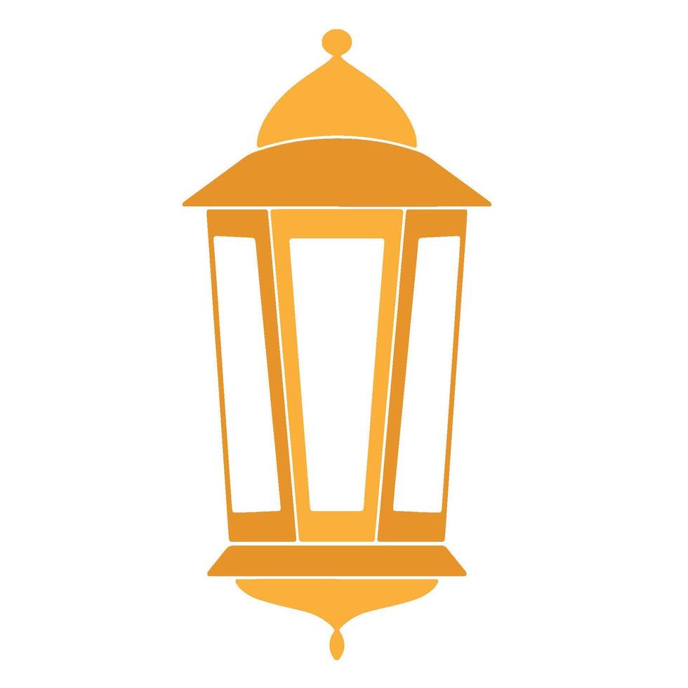 Simple Islamic Lantern Decoration vector