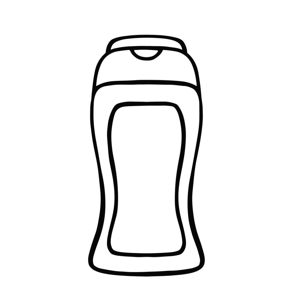 botella champú botella, personal higiene ilustración, vector