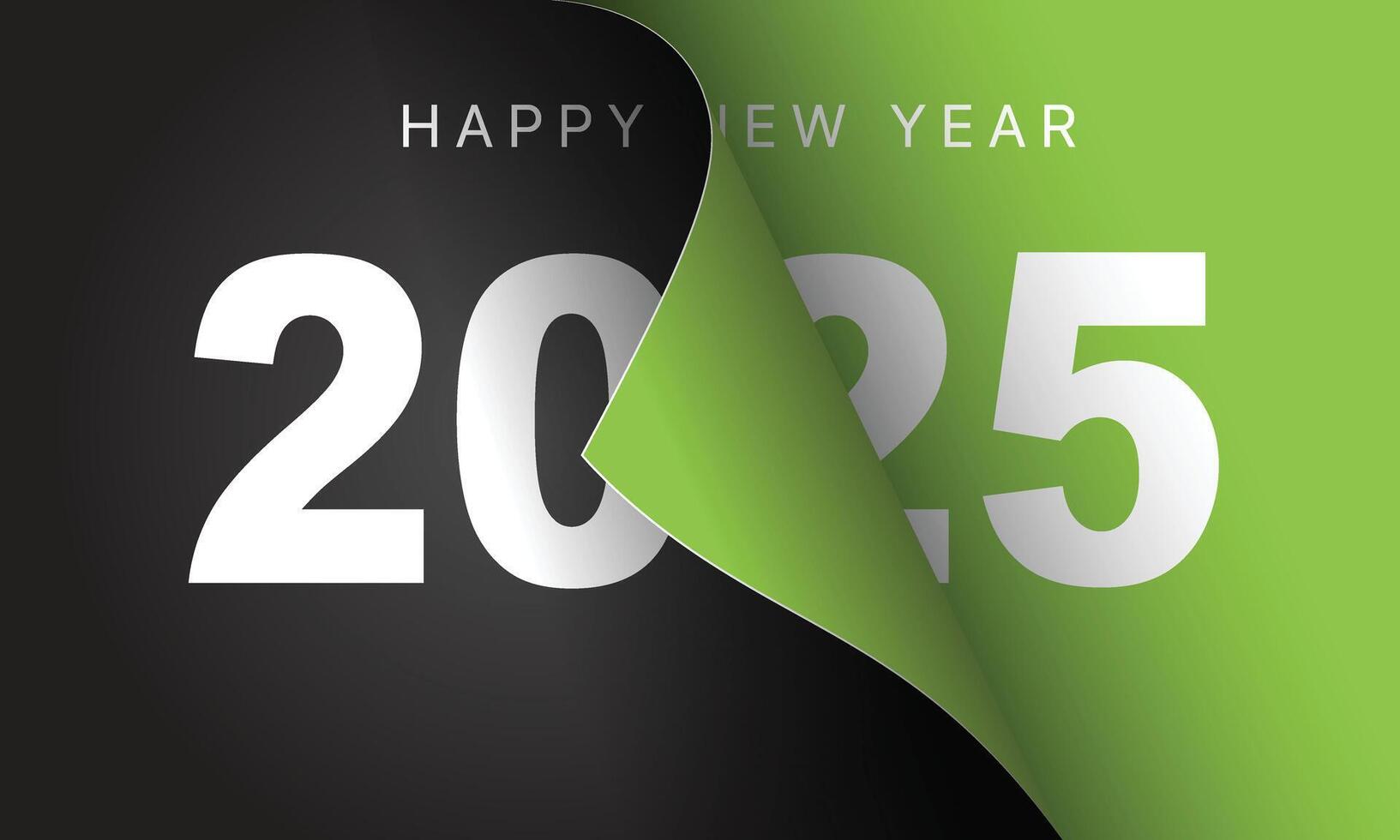 2025 Happy New Year Background Design. Greeting Card, Banner, Poster. Vector Illustration.