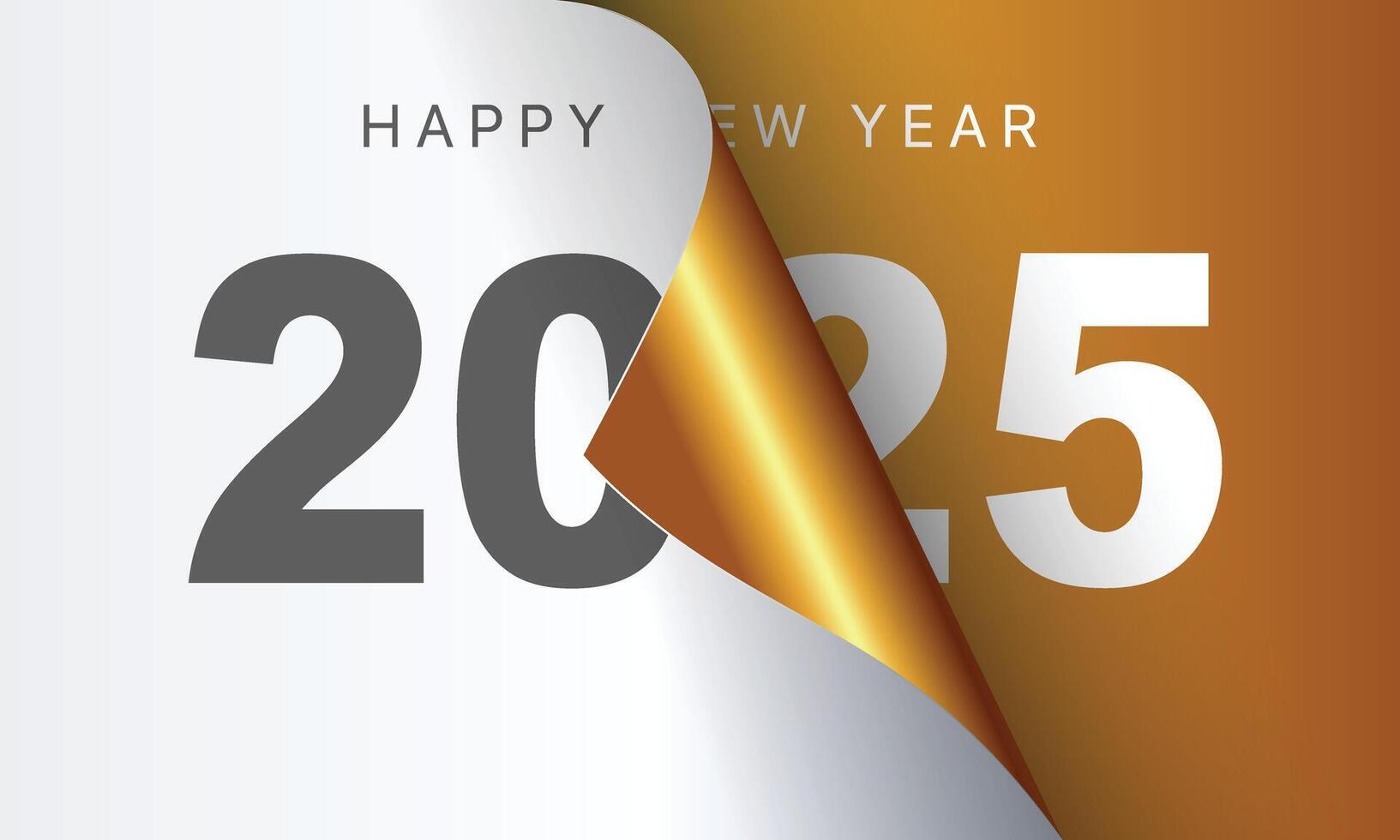 2025 Happy New Year Background Design. Greeting Card, Banner, Poster. Vector Illustration.