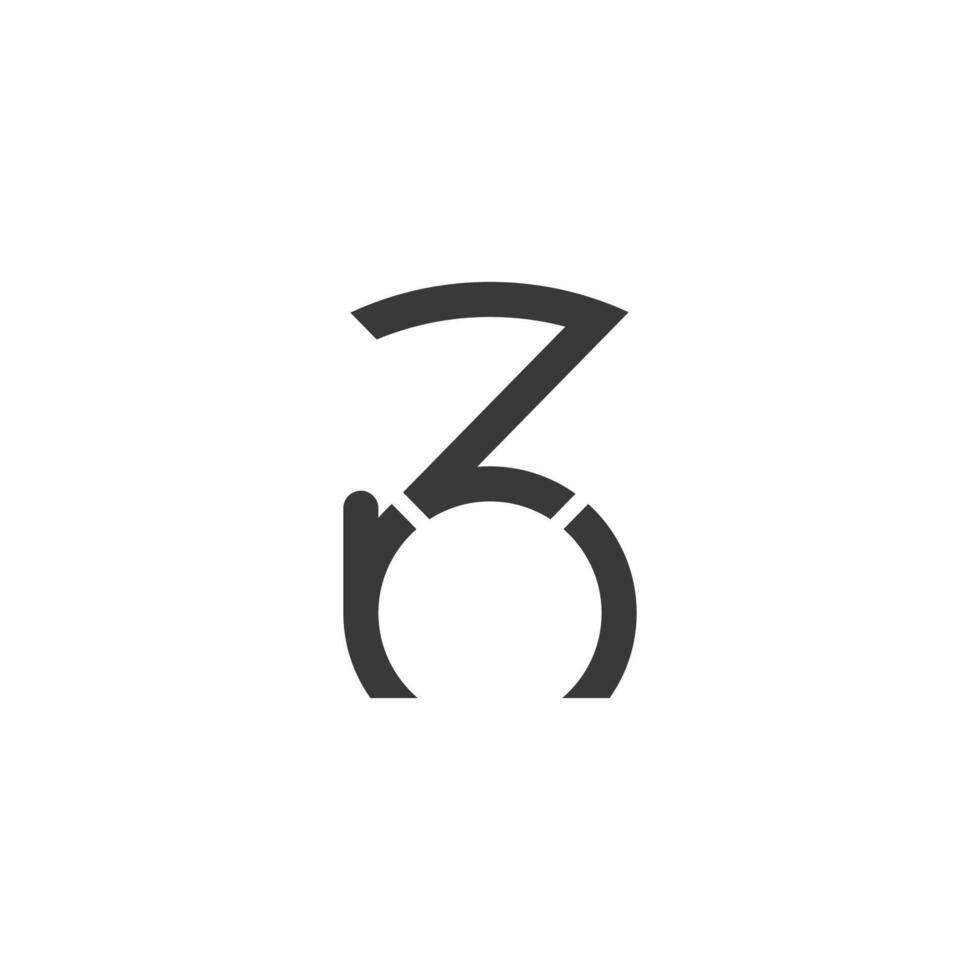 Initials letters logo ZN, NZ, Z and N vector