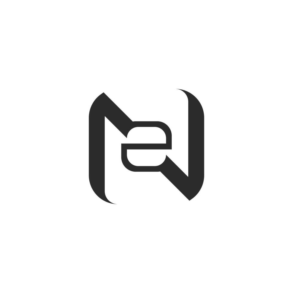 Initials letters logo ZN, NZ, Z and N vector