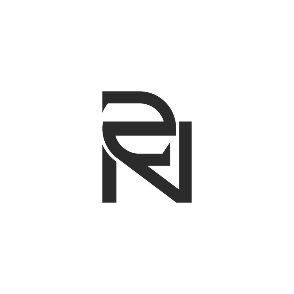 Initials letters logo ZN, NZ, Z and N vector