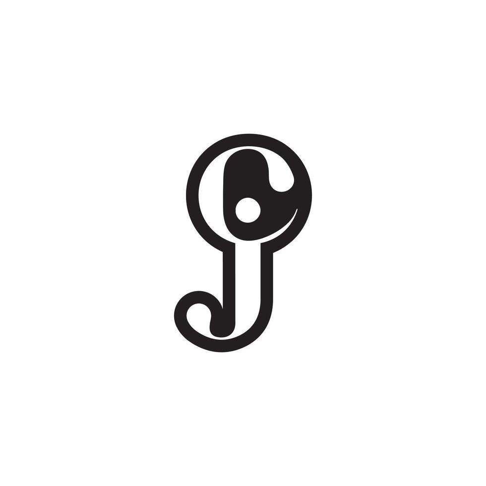 Alphabet letters Initials Monogram logo JC, CJ, J and C vector