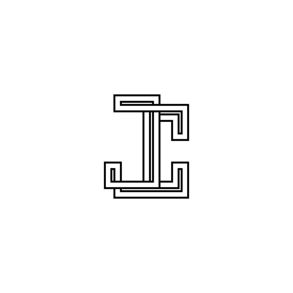 Alphabet letters Initials Monogram logo JC, CJ, J and C vector