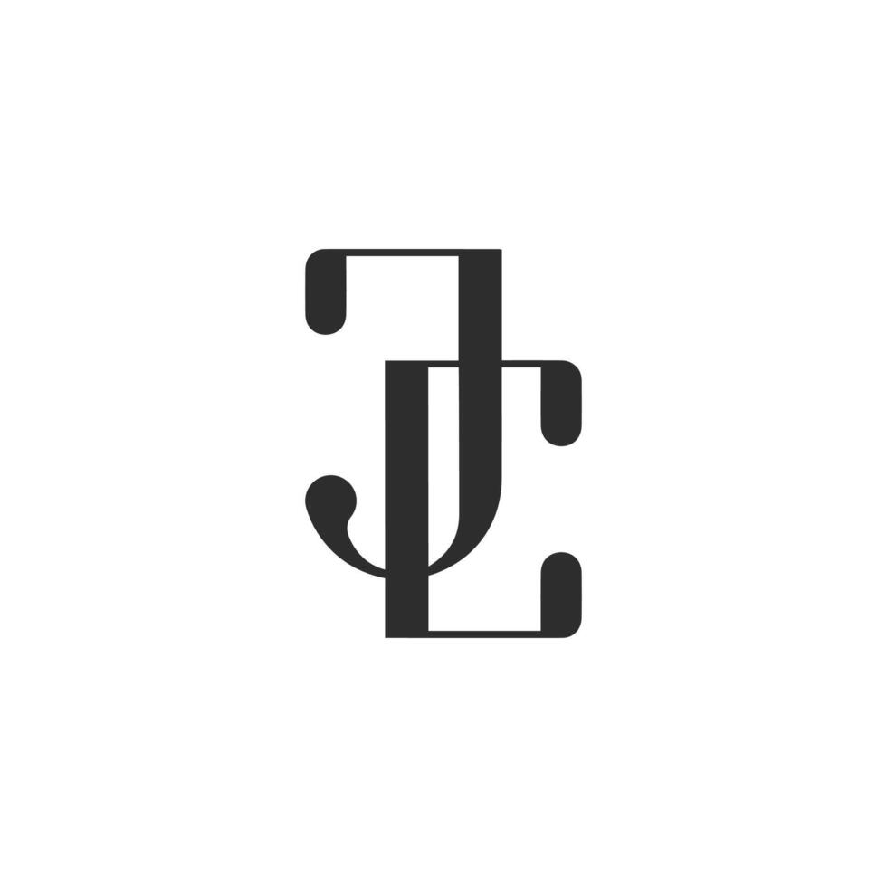 Alphabet letters Initials Monogram logo JC, CJ, J and C vector