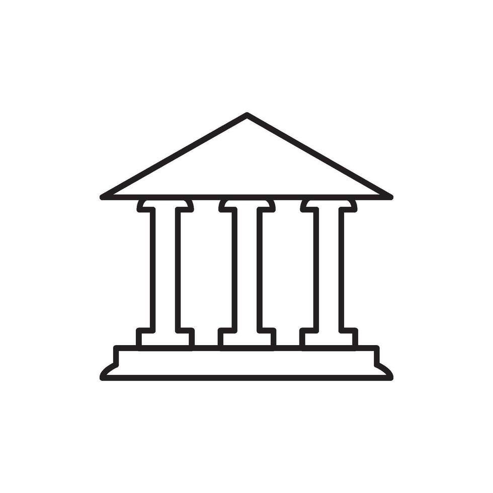 bank icon vector design template