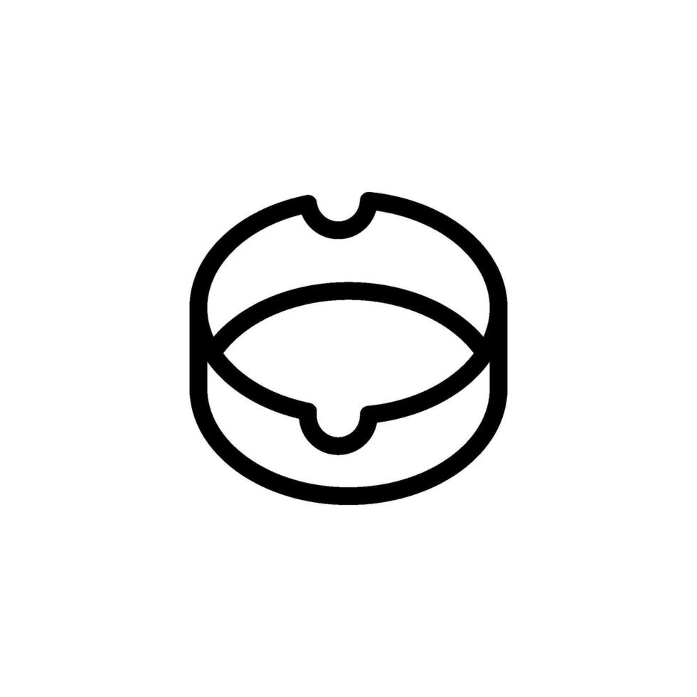 ashtray icon design vector template