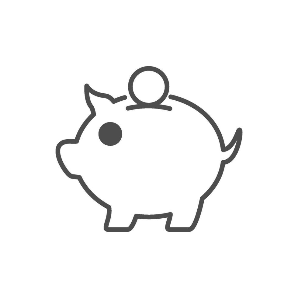 piggy bank icon vector design template